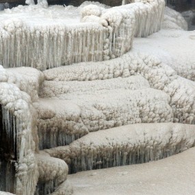 壶口冬景 冰挂奇观