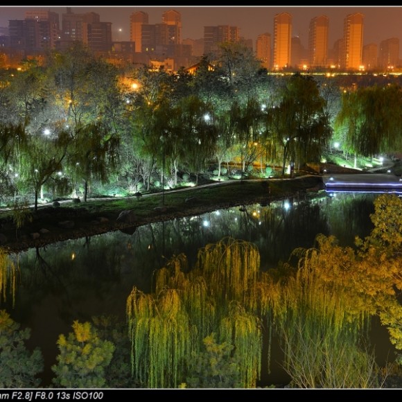 夜拍曲江池（原片）