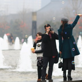 我跟大雁塔合个影