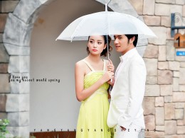 世博园结婚照的瞬间偷拍