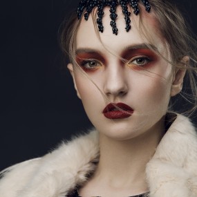 在西安拍摄的一组妆面作品