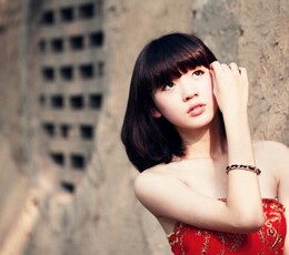 兴庆宫外拍美女