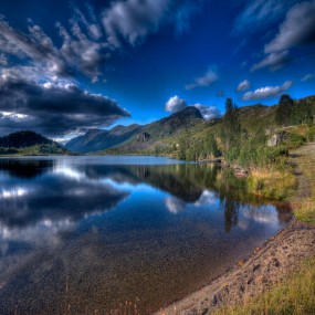 挪威的壮丽天空