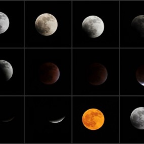 晒晒我的月全食照