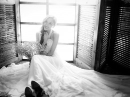 暖暖的浪漫的婚纱