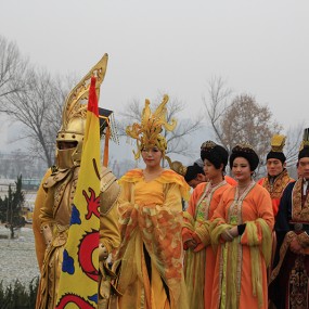 大明宫皇家祭仪人像