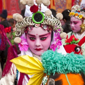 陇县社火-----脸谱（陇县社火最美女孩）