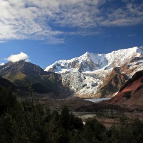 去年无权发帖，先发一张去年的米堆冰川