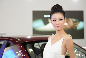 车展拍美女