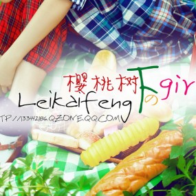 樱桃树下的女孩