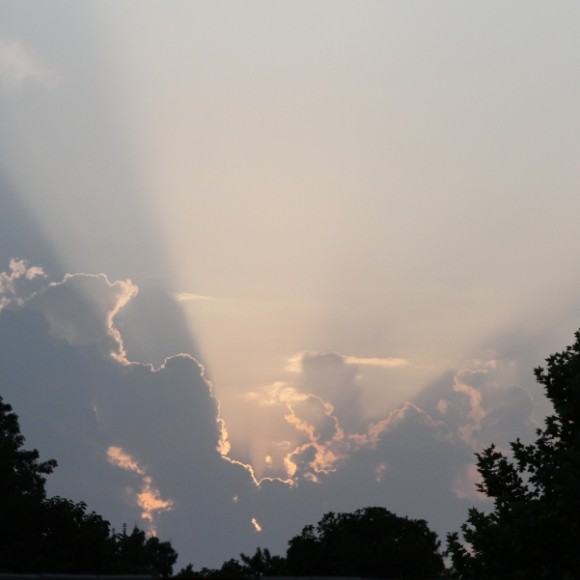 大雁塔附近的夕阳余晖，那叫一个美。