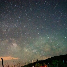 自己家院子里的银河