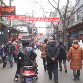 初六品美食，逛回民街(卡片机拍)