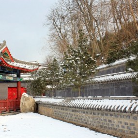 蓝田汤峪雪天游