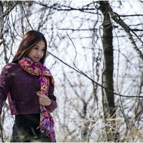 冬天的使者—分水岭雪景人像