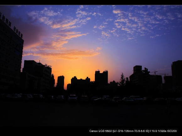 几张西安的夜景