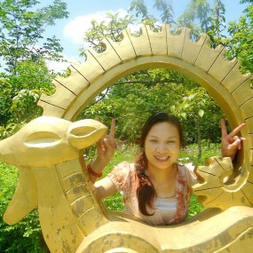 汉中民俗村留影