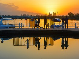 落日时分——长安公园美即很