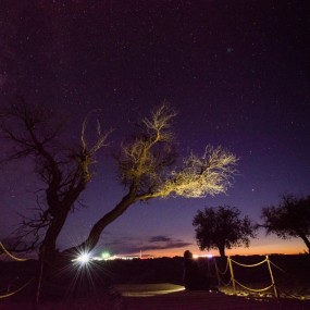 selfie under the starry sky