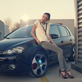 性感身材与改装高尔夫6完美融合