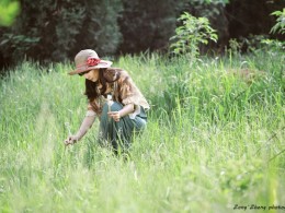 田园姑娘 美女人像——