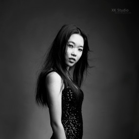 黑与白 棚拍人像