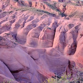 靖边波浪谷丹霞地貌
