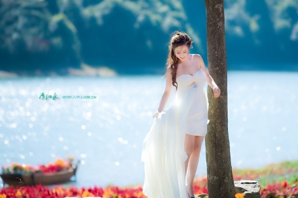 秋季阳光·花季少女