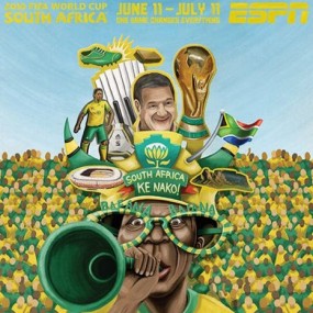 珍藏版手绘世界杯32强海报