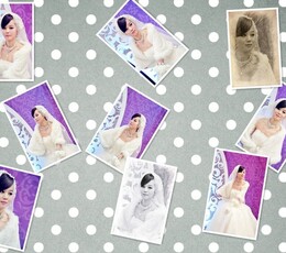 婚博会上的婚纱新娘二《素描》