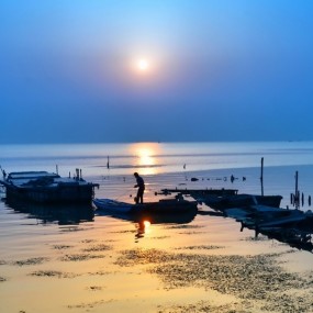 夕阳太湖湾（无锡、苏州）
