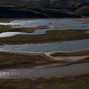 岢岚---吕梁，山西国道边