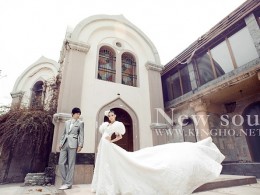 一组漂亮的婚纱照-----外景地上海共青森林公园