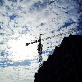 晴朗的西安天空