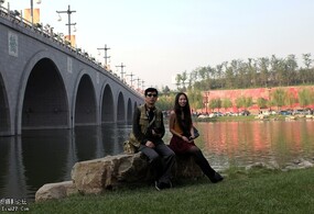 壺荼人与贾佳的靓照