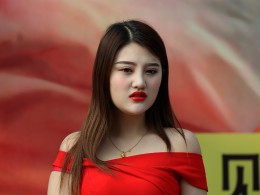 摄影器材博览会拍模特