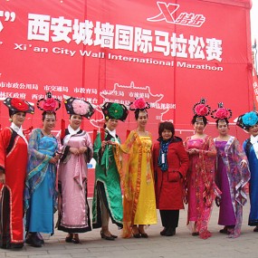 西安城墙国际马拉松大赛花絮