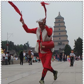 陕北老汉打腰鼓