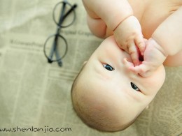 可爱的时光留在孩子的脸上