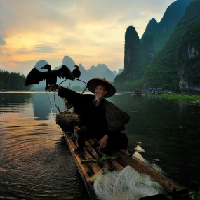 漓江渔夫，大片版本哦