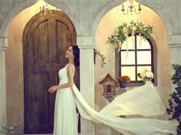 优雅婚纱，很飘很飘