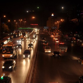 定住的车流【夜景】