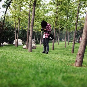 论坛的美女摄影师