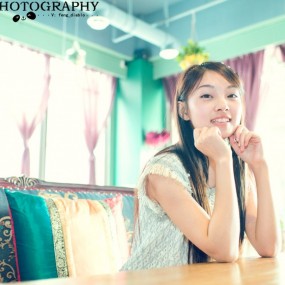 咖啡厅里的小清新