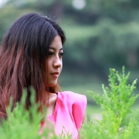 兴庆公园照人像