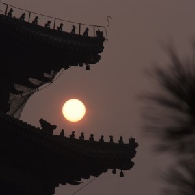 门、楼夜景一组