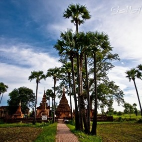 缅甸茵瓦古城无名寺