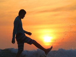 贝蓝品作品--夕阳如歌