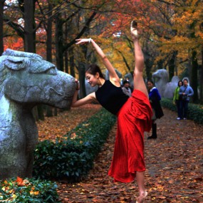 南京明孝陵拍模特