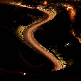 最美盘山路夜景试拍